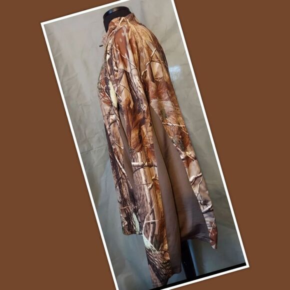 RealTree XL 1/4 Zip Pullover Long Sleeve Shirt Camo Brown - Picture 2 of 4